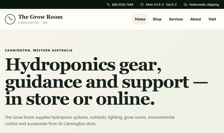 Homepage preview of the Structured concept