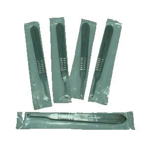 Scalpel steel handle