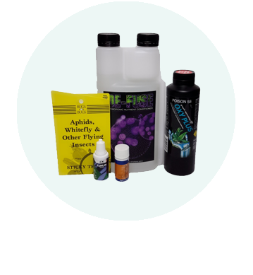 Pest control traps and treatment bottles