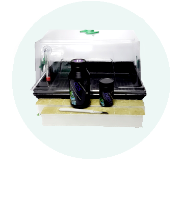 Propagation dome with cloning supplies