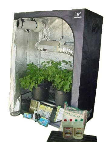 2x 30Ltr pot 600W Digital, air cooled light with filter kit
