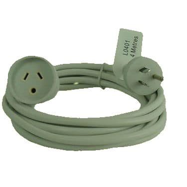 4m Light Extension cord round earth