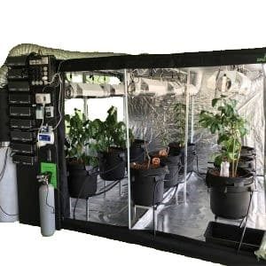 9 x 50L pots plus 9 x 600 watt Electronic ballasts air cooled shades with filter kit