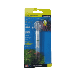 Glass floating thermometer